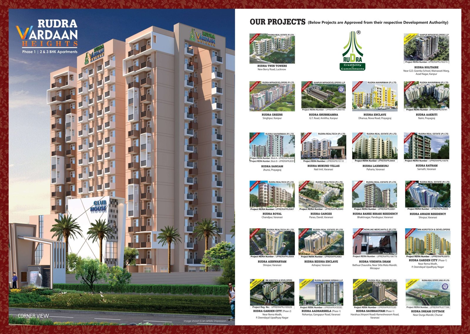 2/3 BHK Apartments lda approved.